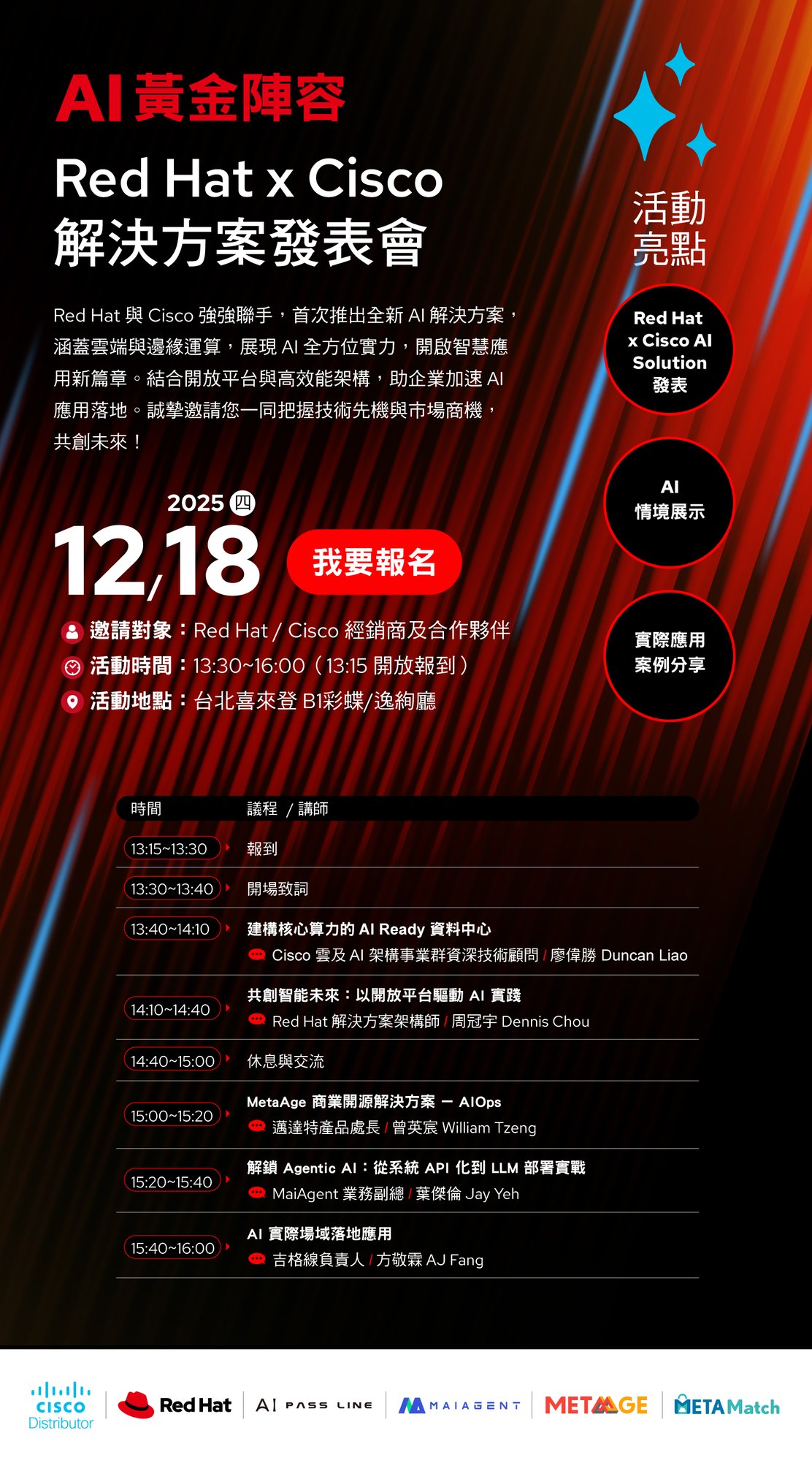 20251218 AI 黃金陣容|Red Hat x Cisco 解決方案發表會_EDM